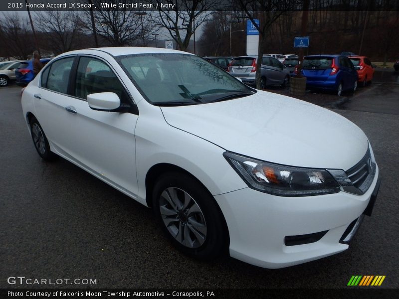 White Orchid Pearl / Ivory 2015 Honda Accord LX Sedan