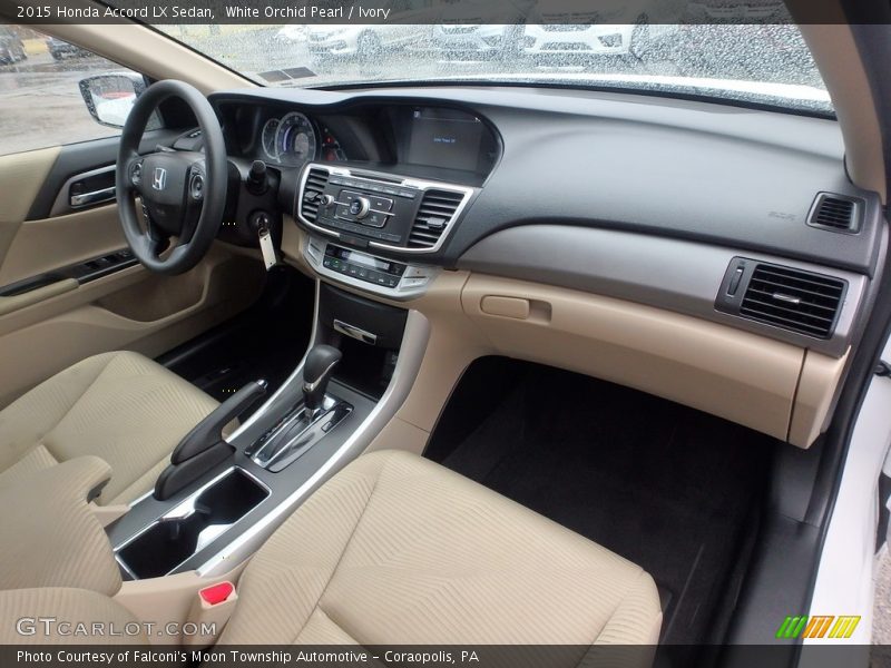 White Orchid Pearl / Ivory 2015 Honda Accord LX Sedan