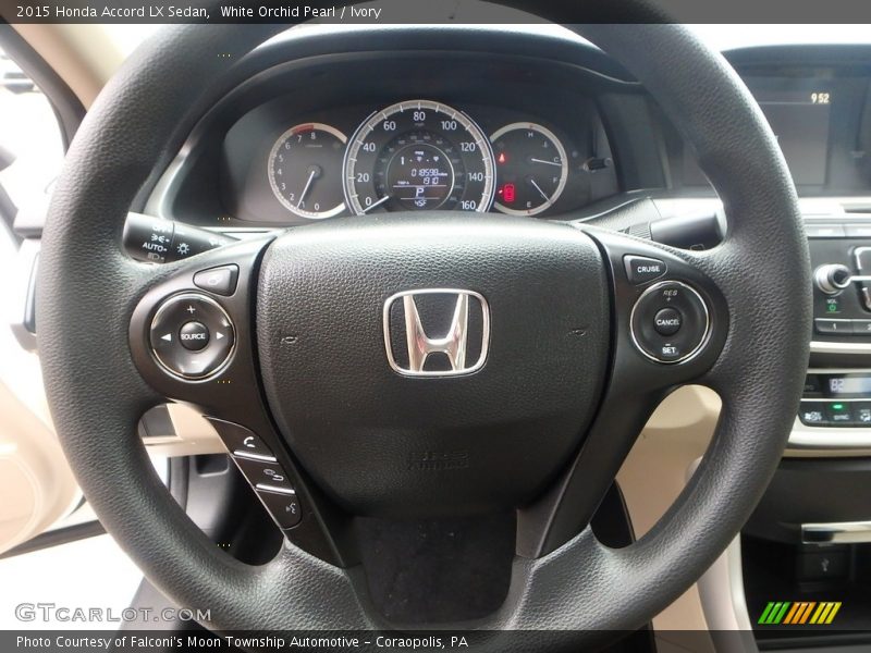 White Orchid Pearl / Ivory 2015 Honda Accord LX Sedan