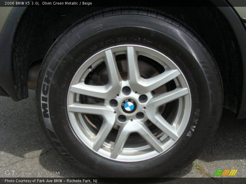 Olivin Green Metallic / Beige 2006 BMW X5 3.0i