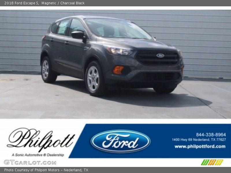 Magnetic / Charcoal Black 2018 Ford Escape S