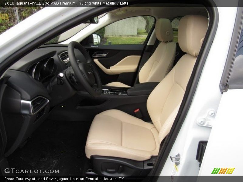 Yulong White Metallic / Latte 2018 Jaguar F-PACE 20d AWD Premium