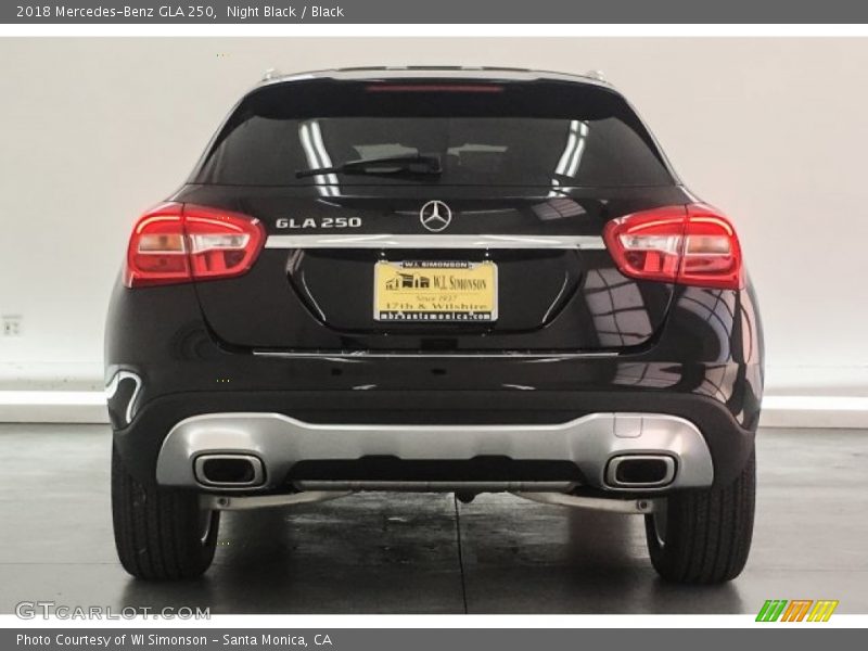 Night Black / Black 2018 Mercedes-Benz GLA 250