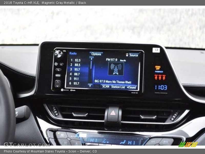 Magnetic Gray Metallic / Black 2018 Toyota C-HR XLE