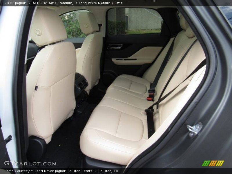 Yulong White Metallic / Latte 2018 Jaguar F-PACE 20d AWD Premium