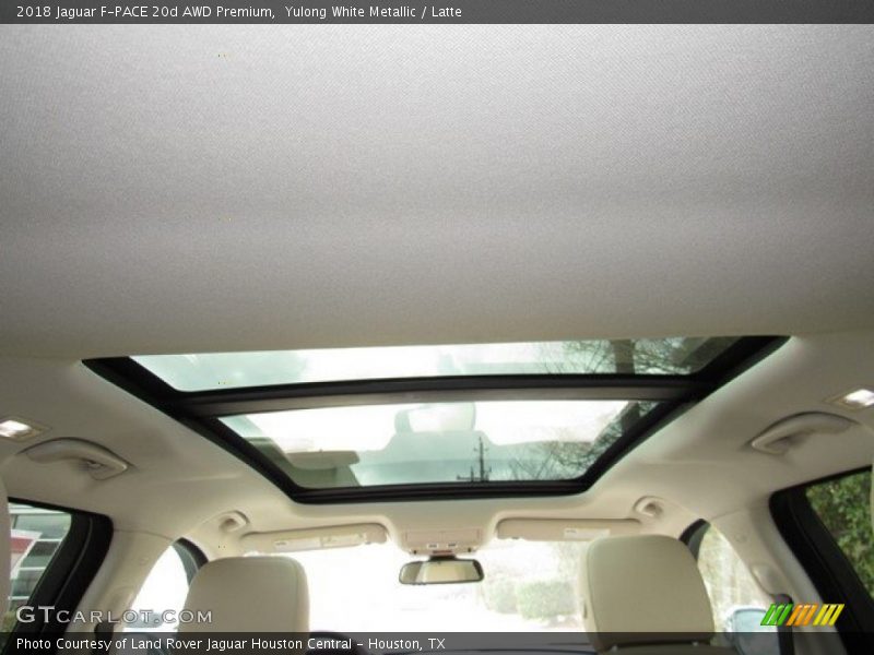 Yulong White Metallic / Latte 2018 Jaguar F-PACE 20d AWD Premium