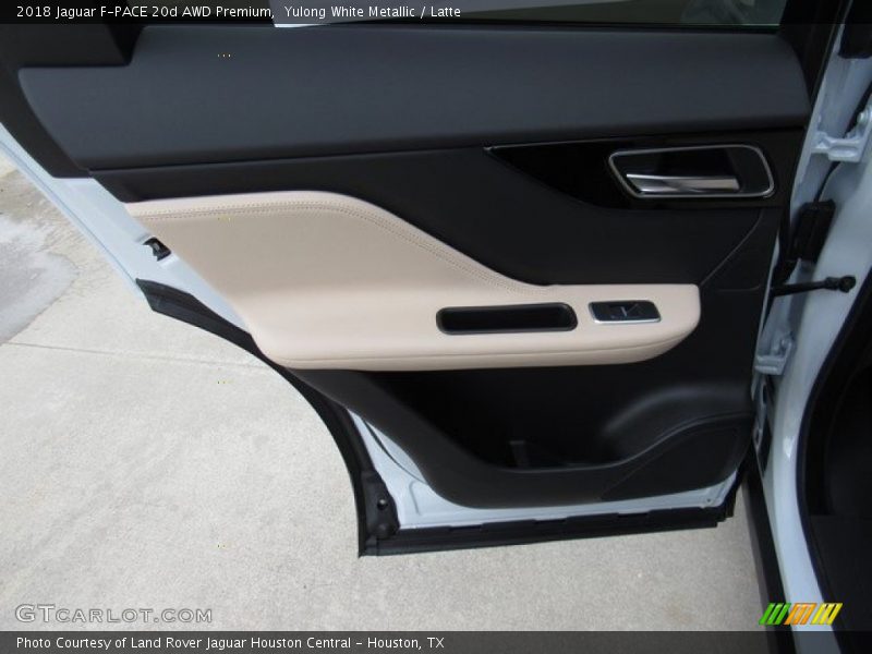 Yulong White Metallic / Latte 2018 Jaguar F-PACE 20d AWD Premium