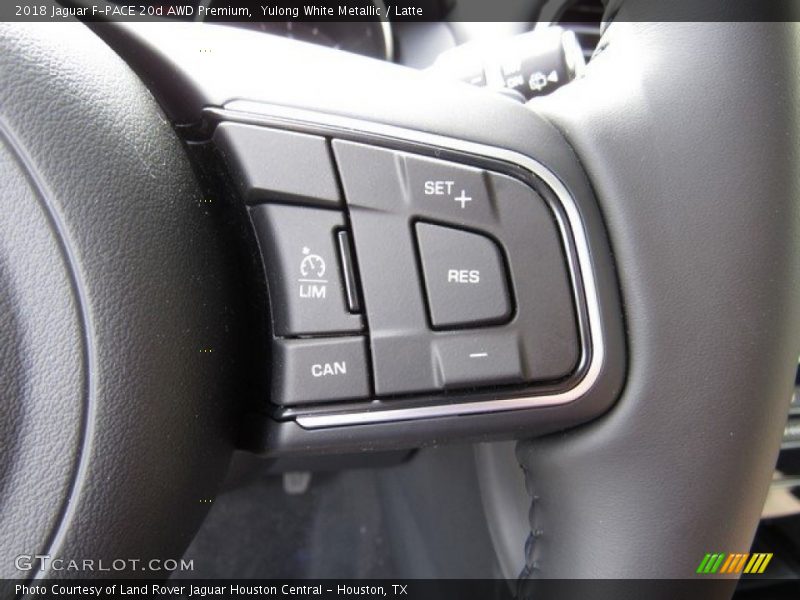 Yulong White Metallic / Latte 2018 Jaguar F-PACE 20d AWD Premium