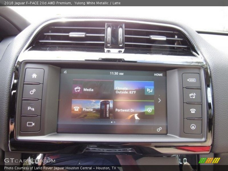 Yulong White Metallic / Latte 2018 Jaguar F-PACE 20d AWD Premium