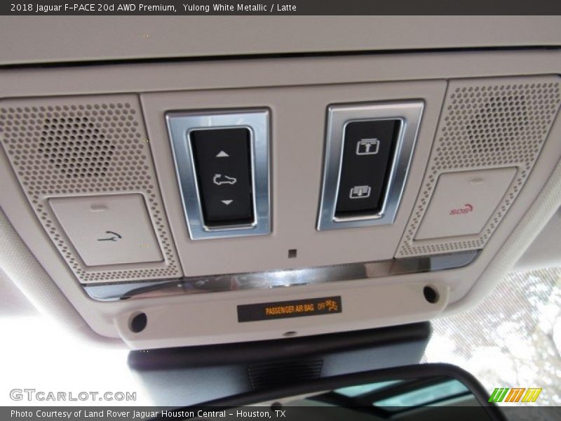 Yulong White Metallic / Latte 2018 Jaguar F-PACE 20d AWD Premium