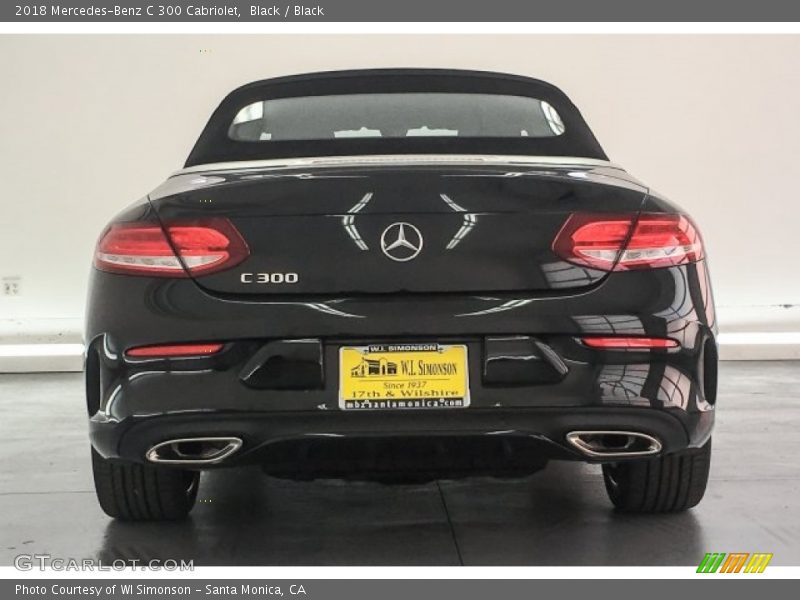 Black / Black 2018 Mercedes-Benz C 300 Cabriolet
