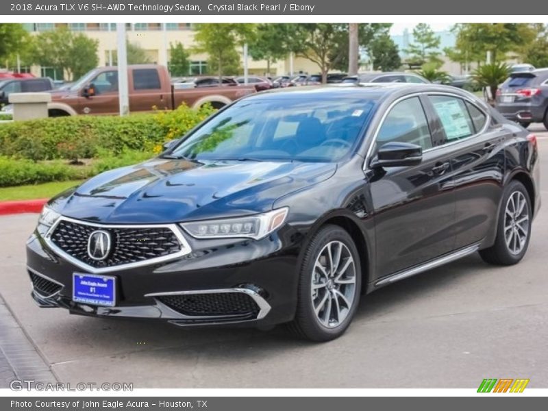 Crystal Black Pearl / Ebony 2018 Acura TLX V6 SH-AWD Technology Sedan