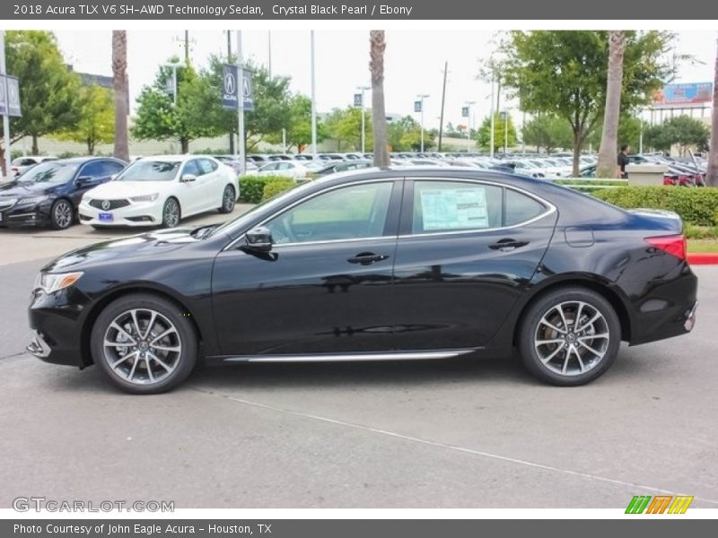 Crystal Black Pearl / Ebony 2018 Acura TLX V6 SH-AWD Technology Sedan