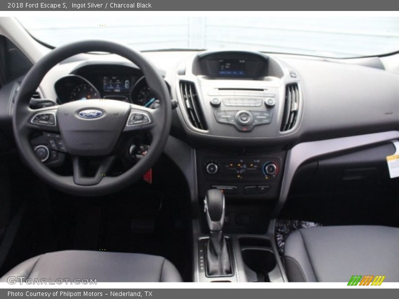 Ingot Silver / Charcoal Black 2018 Ford Escape S