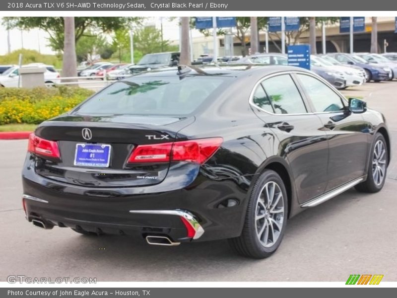 Crystal Black Pearl / Ebony 2018 Acura TLX V6 SH-AWD Technology Sedan
