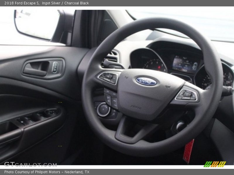 Ingot Silver / Charcoal Black 2018 Ford Escape S