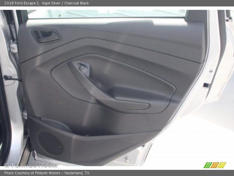 Ingot Silver / Charcoal Black 2018 Ford Escape S