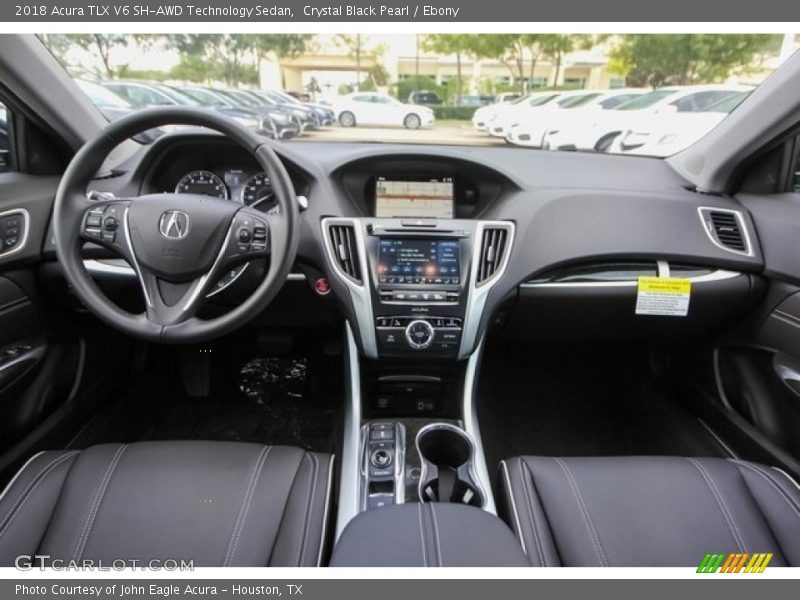 Crystal Black Pearl / Ebony 2018 Acura TLX V6 SH-AWD Technology Sedan