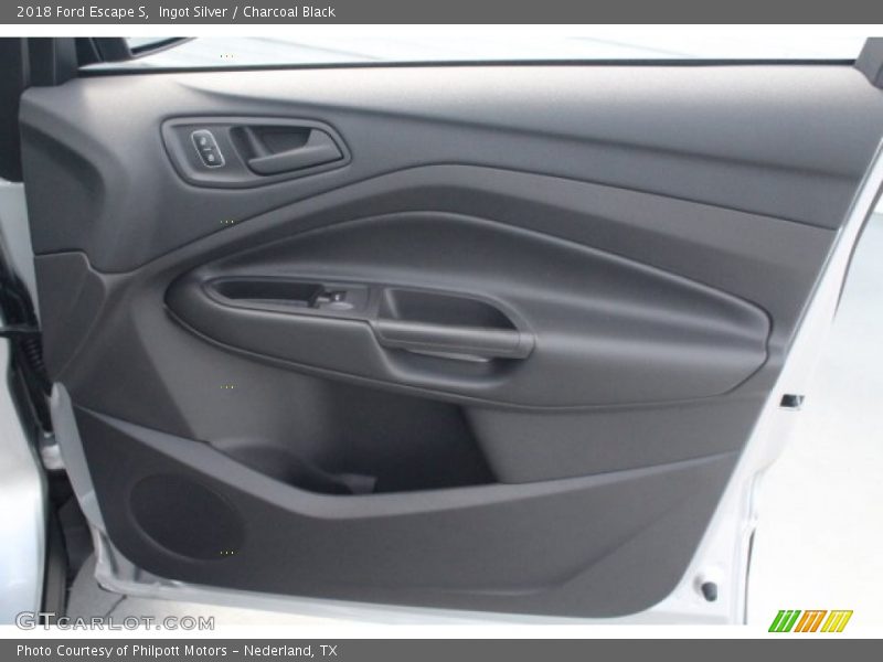 Ingot Silver / Charcoal Black 2018 Ford Escape S