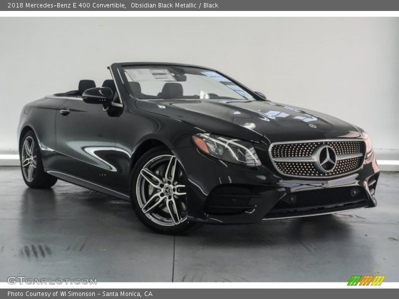 Obsidian Black Metallic / Black 2018 Mercedes-Benz E 400 Convertible