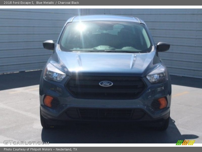 Blue Metallic / Charcoal Black 2018 Ford Escape S