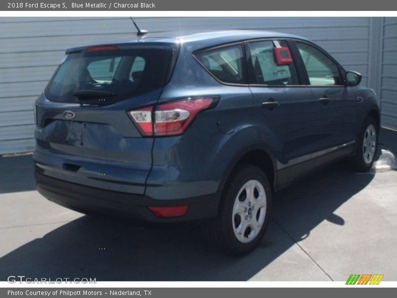 Blue Metallic / Charcoal Black 2018 Ford Escape S