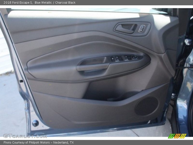 Blue Metallic / Charcoal Black 2018 Ford Escape S