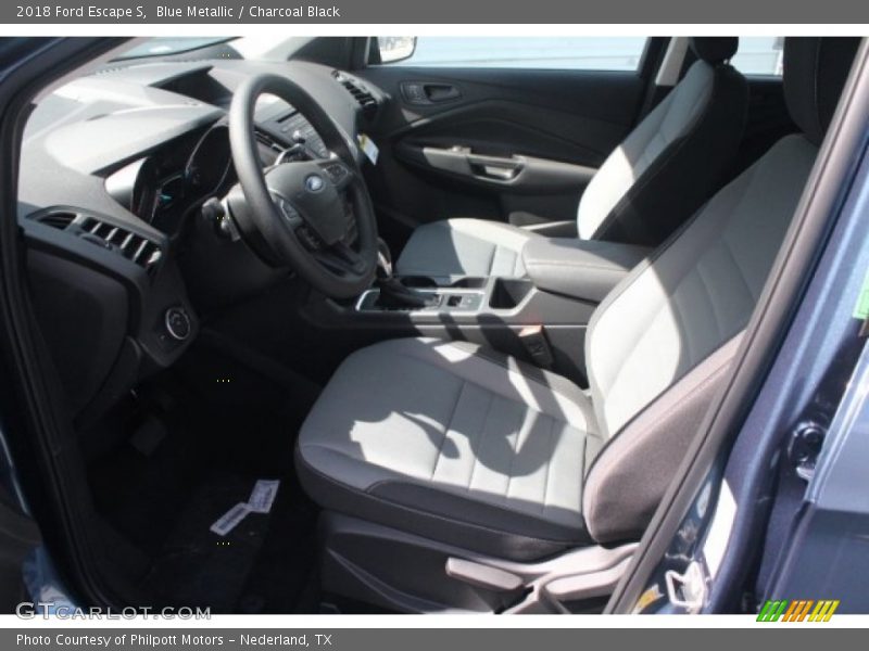 Blue Metallic / Charcoal Black 2018 Ford Escape S