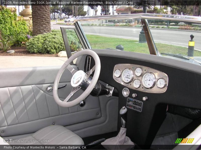 Black/Silver / Grey 1936 Mercedes-Benz 500K Special Roadster Marlene Reproduction