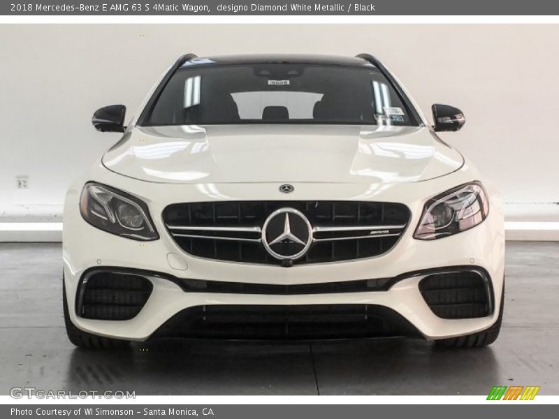 designo Diamond White Metallic / Black 2018 Mercedes-Benz E AMG 63 S 4Matic Wagon