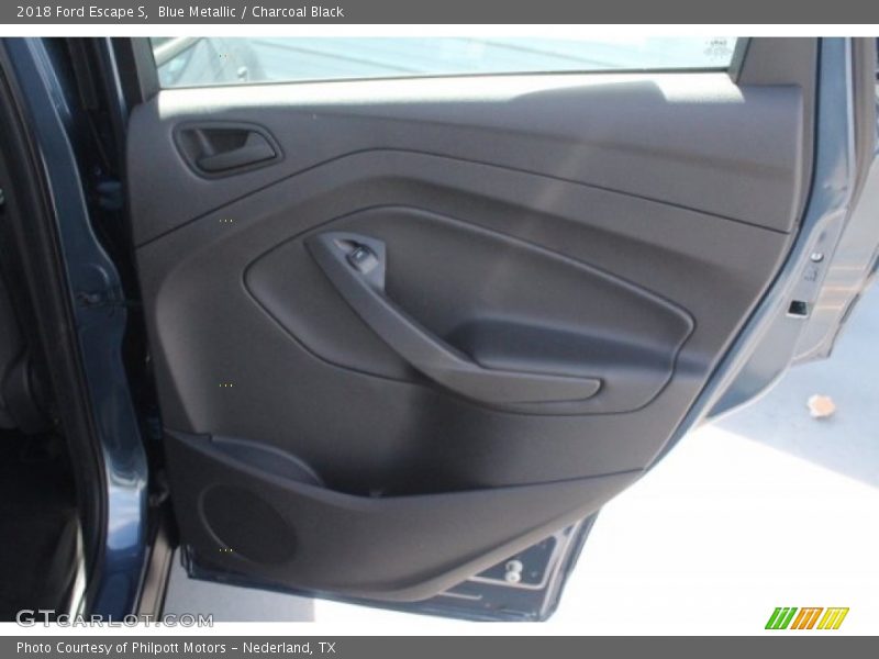 Blue Metallic / Charcoal Black 2018 Ford Escape S