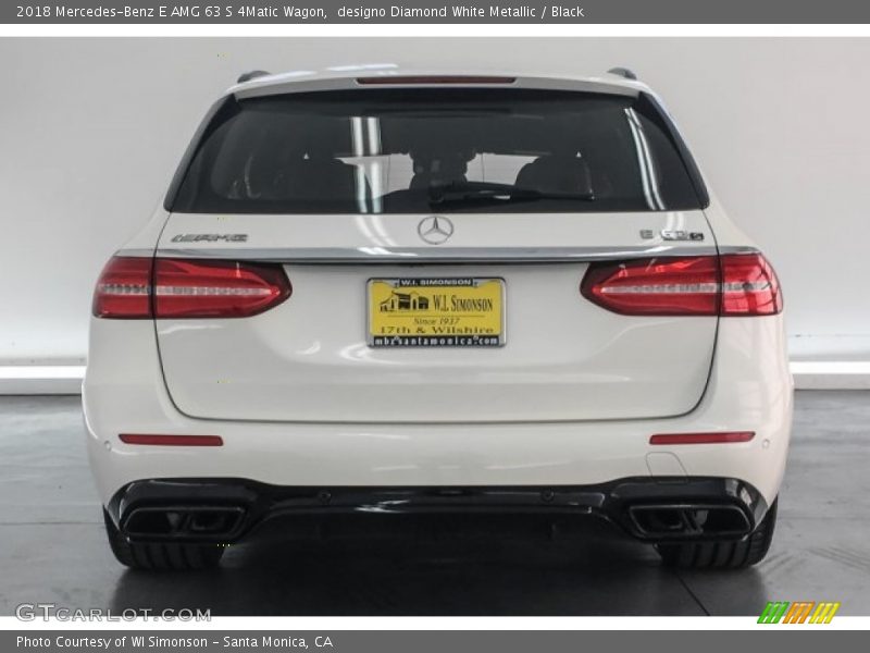 designo Diamond White Metallic / Black 2018 Mercedes-Benz E AMG 63 S 4Matic Wagon