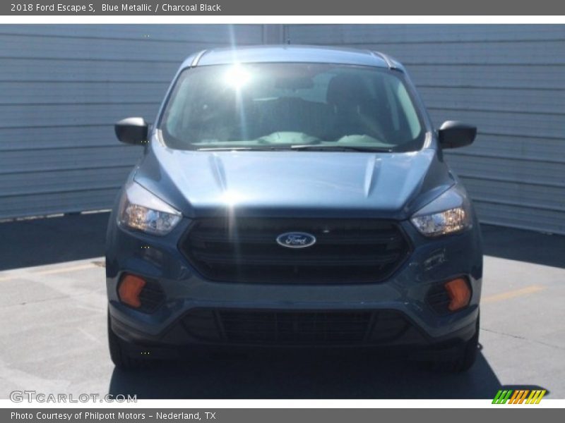 Blue Metallic / Charcoal Black 2018 Ford Escape S