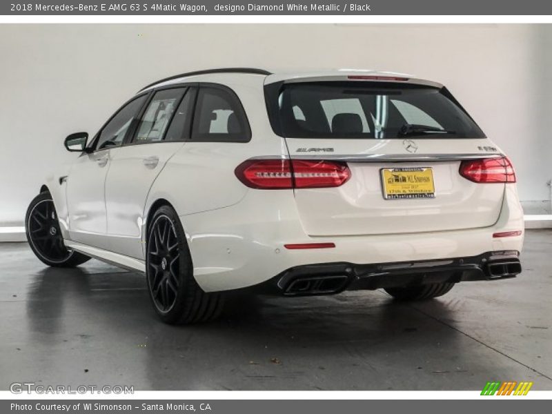 designo Diamond White Metallic / Black 2018 Mercedes-Benz E AMG 63 S 4Matic Wagon