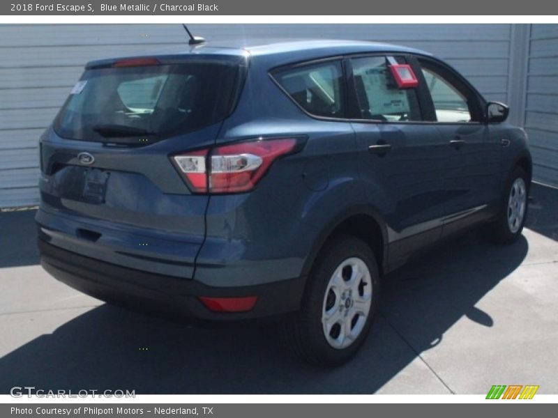 Blue Metallic / Charcoal Black 2018 Ford Escape S