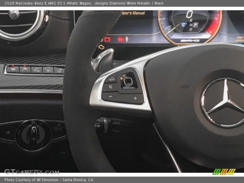 designo Diamond White Metallic / Black 2018 Mercedes-Benz E AMG 63 S 4Matic Wagon