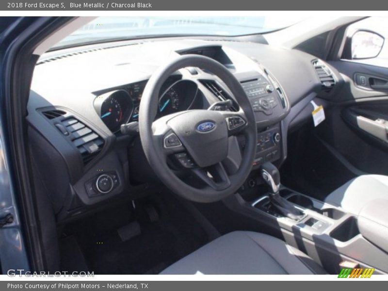 Blue Metallic / Charcoal Black 2018 Ford Escape S