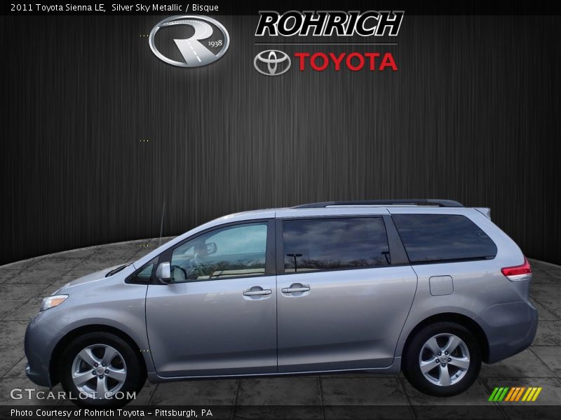 Silver Sky Metallic / Bisque 2011 Toyota Sienna LE