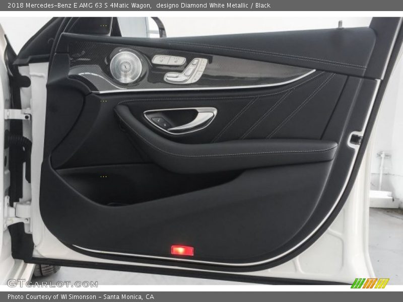 designo Diamond White Metallic / Black 2018 Mercedes-Benz E AMG 63 S 4Matic Wagon