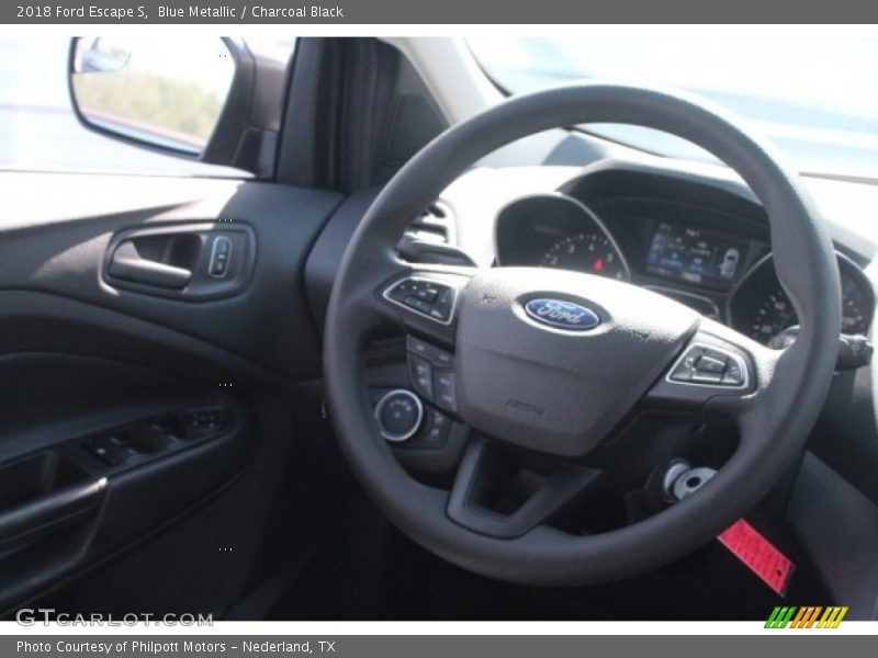 Blue Metallic / Charcoal Black 2018 Ford Escape S