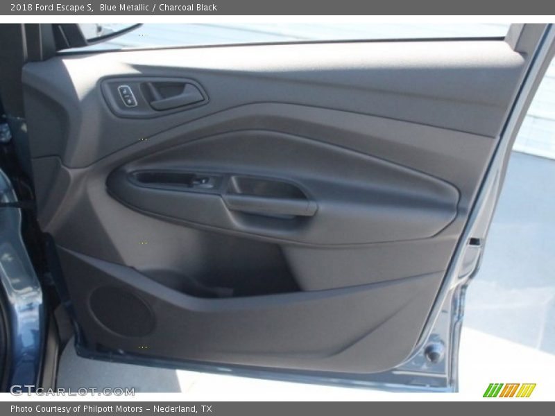 Blue Metallic / Charcoal Black 2018 Ford Escape S