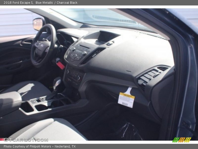 Blue Metallic / Charcoal Black 2018 Ford Escape S