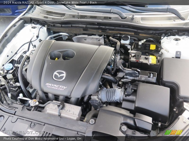 Snowflake White Pearl / Black 2014 Mazda MAZDA3 i Sport 4 Door