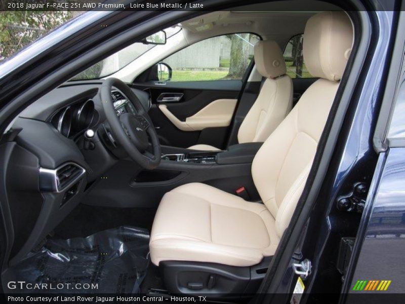 Loire Blue Metallic / Latte 2018 Jaguar F-PACE 25t AWD Premium