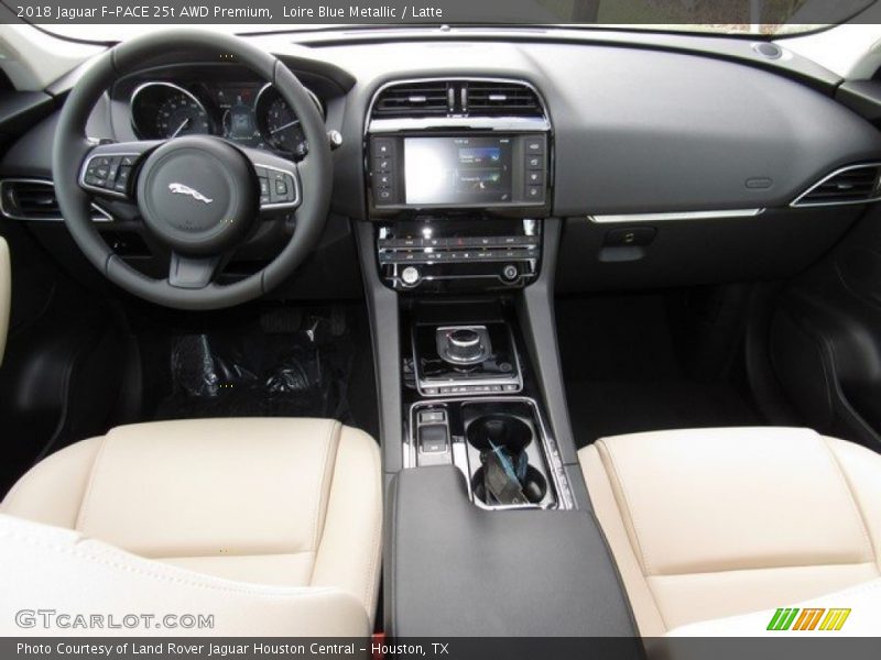 Loire Blue Metallic / Latte 2018 Jaguar F-PACE 25t AWD Premium