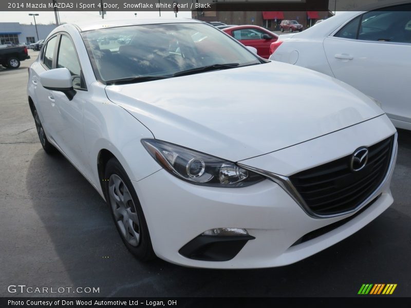 Snowflake White Pearl / Black 2014 Mazda MAZDA3 i Sport 4 Door