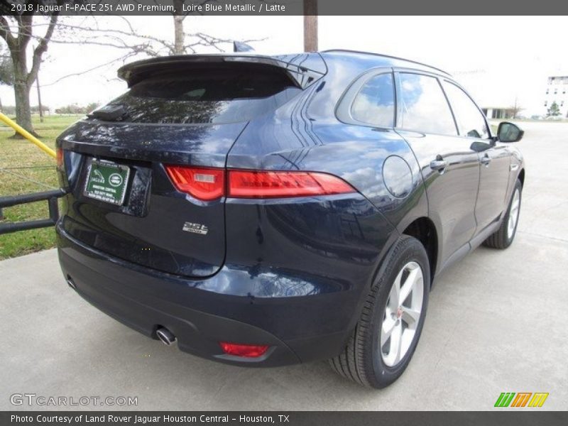Loire Blue Metallic / Latte 2018 Jaguar F-PACE 25t AWD Premium