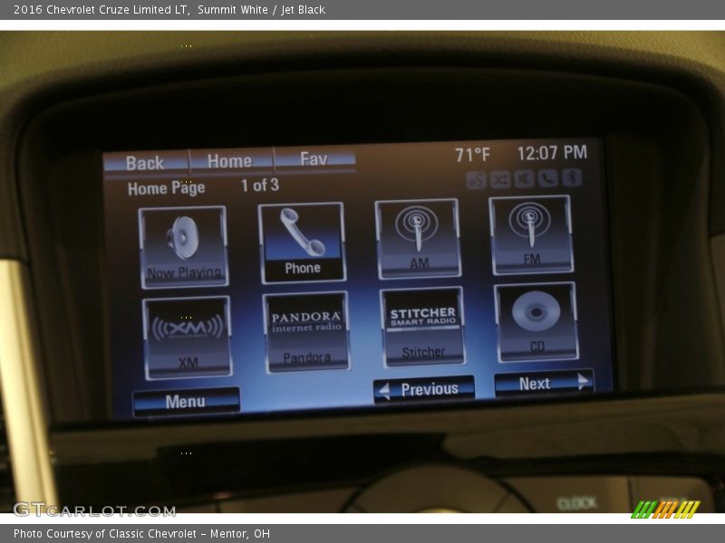 Summit White / Jet Black 2016 Chevrolet Cruze Limited LT