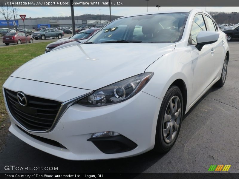 Snowflake White Pearl / Black 2014 Mazda MAZDA3 i Sport 4 Door