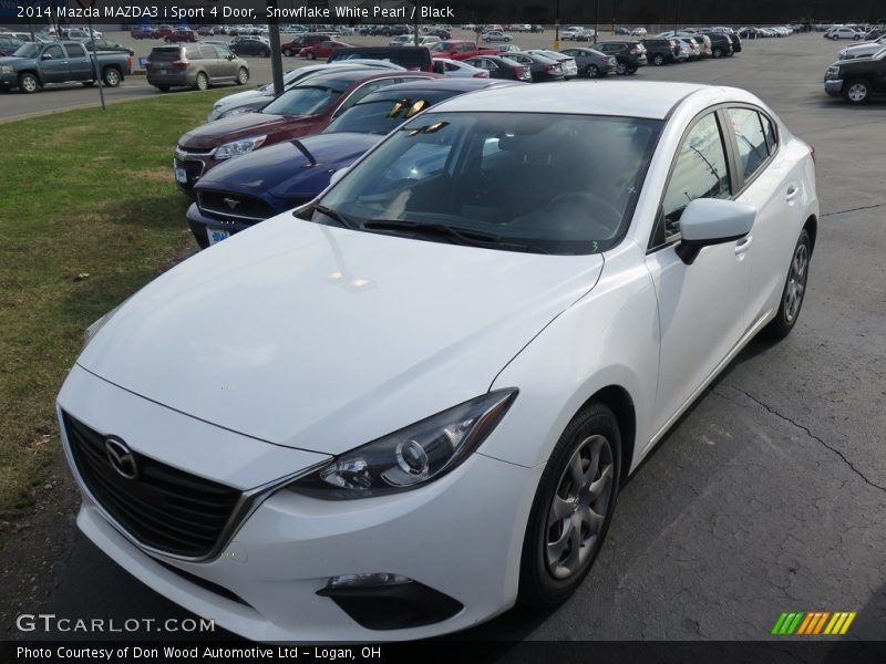 Snowflake White Pearl / Black 2014 Mazda MAZDA3 i Sport 4 Door